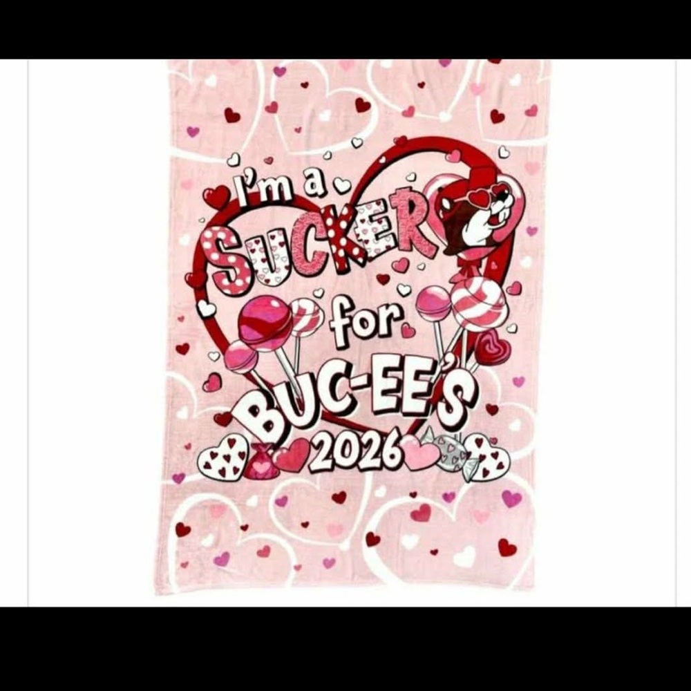 Bucees valentines blanket